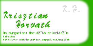 krisztian horvath business card